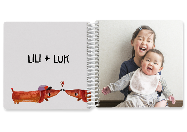 Fotobuch für Kinder HALFBIRD Design mit Dackel — Kleine Prints