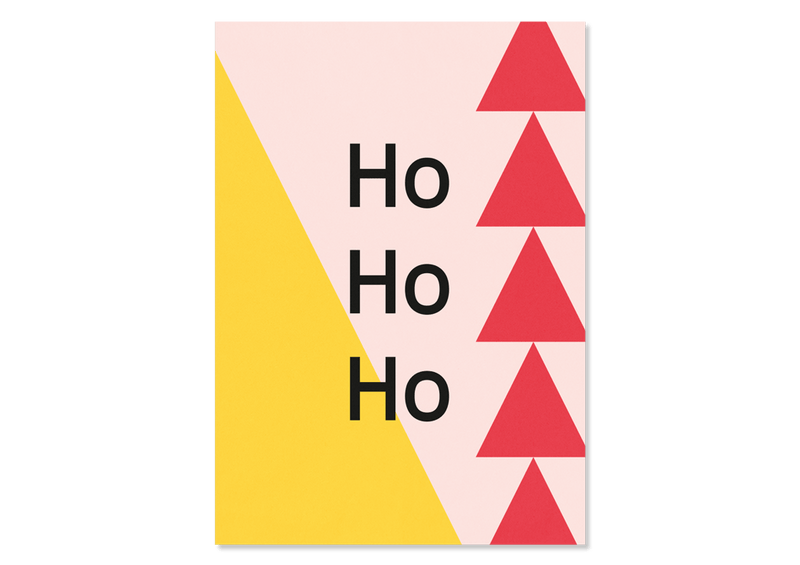 Grußkarte Ho Ho Ho von Kleine Prints 