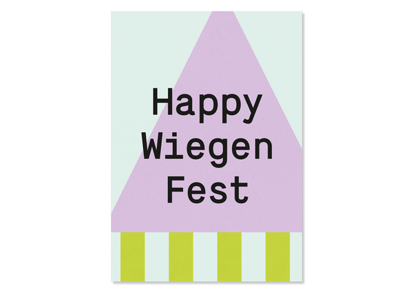 Grußkarte Happy Wiegenfest von Kleine Prints 
