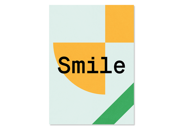 Design Postkarte Smile — Kleine Prints