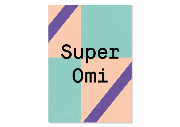 Design Postkarte Super Omi — Kleine Prints