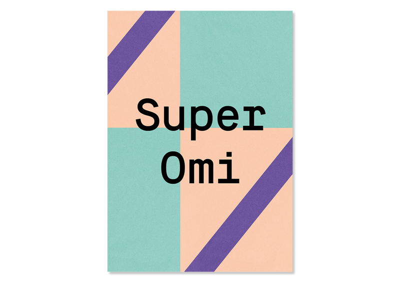 Design Postkarte Super Omi — Kleine Prints
