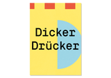 Design Grußkarte Dicker Drücker — Kleine Prints