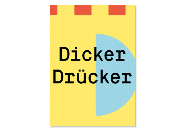 Design Grußkarte Dicker Drücker — Kleine Prints