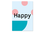 Design Grußkarte "Happy" — Kleine Prints