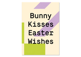 Fröhliche Grußkarte "Bunny Kisses Easter Wishes" — Kleine Prints