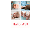 Geburtskarte Hallo Welt von Kleine Prints